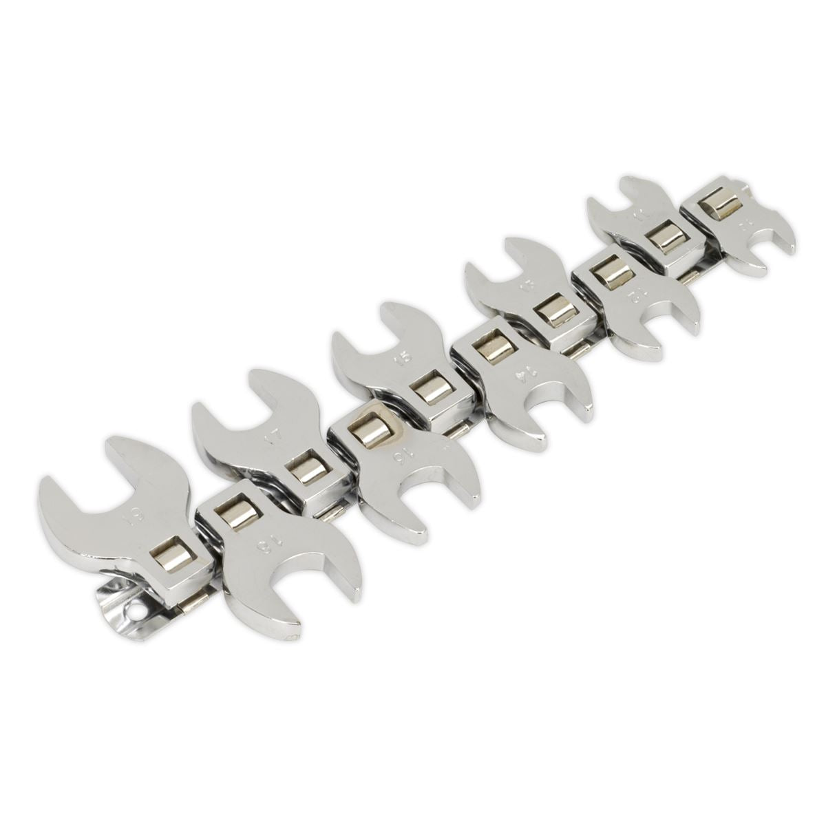 Siegen by Sealey 10 Piece 3/8" Drive Crow's Foot Open End Spanner Set 10-19mm