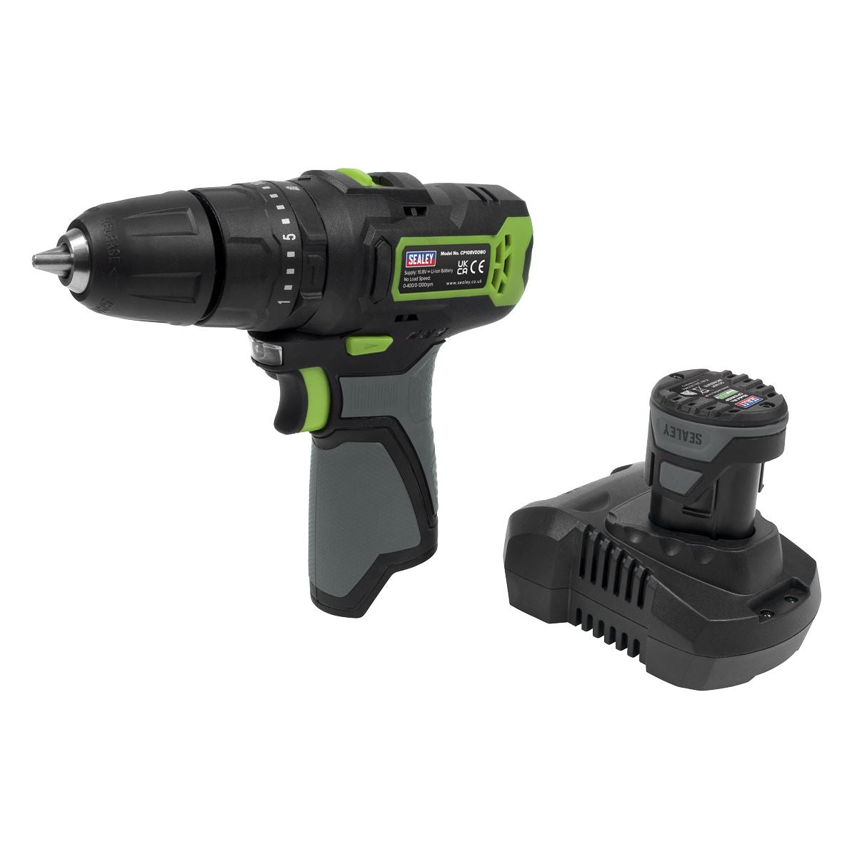 Sealey Cordless Combi Drill Ø10mm 10.8V SV10.8 Series