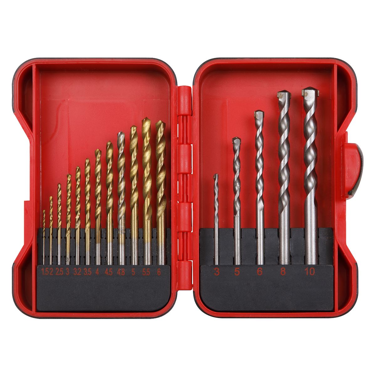 Sealey HSS/Masonry Drill Bit Set 17pc 