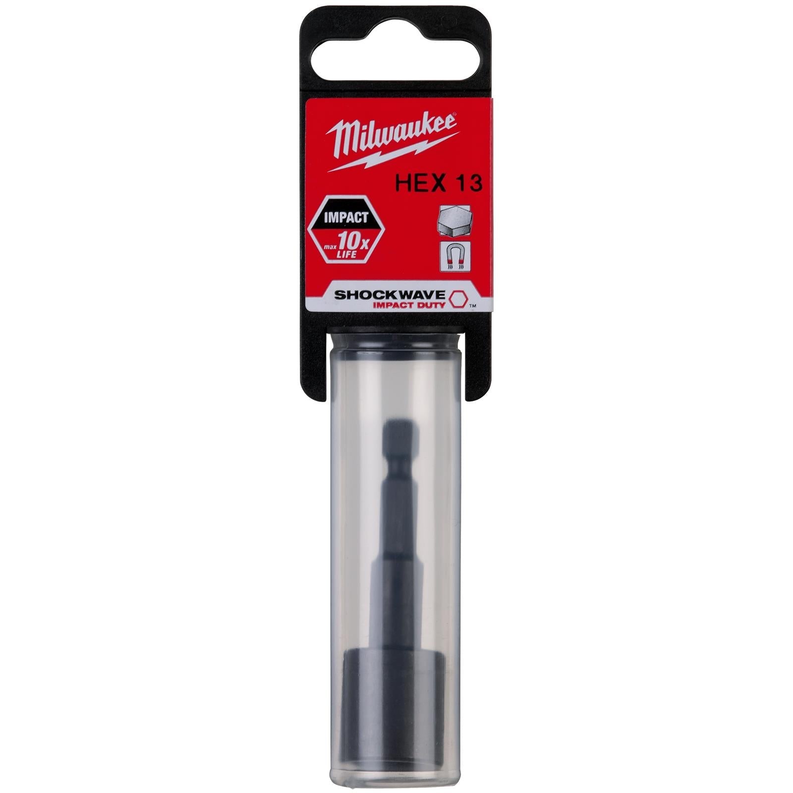 Milwaukee Magnetic Nut Driver Shockwave Impact Duty 1/4" Hex Shank Nut Runner 