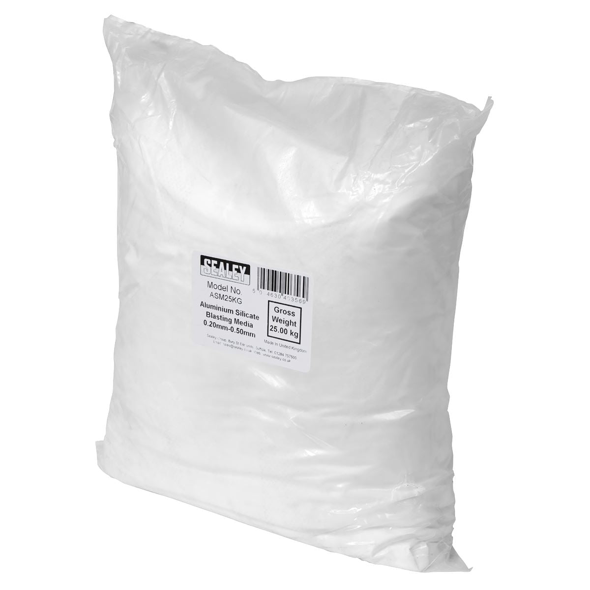 Sealey Aluminium Silicate Blasting Media 0.20-0.50mm  White Rose Tools