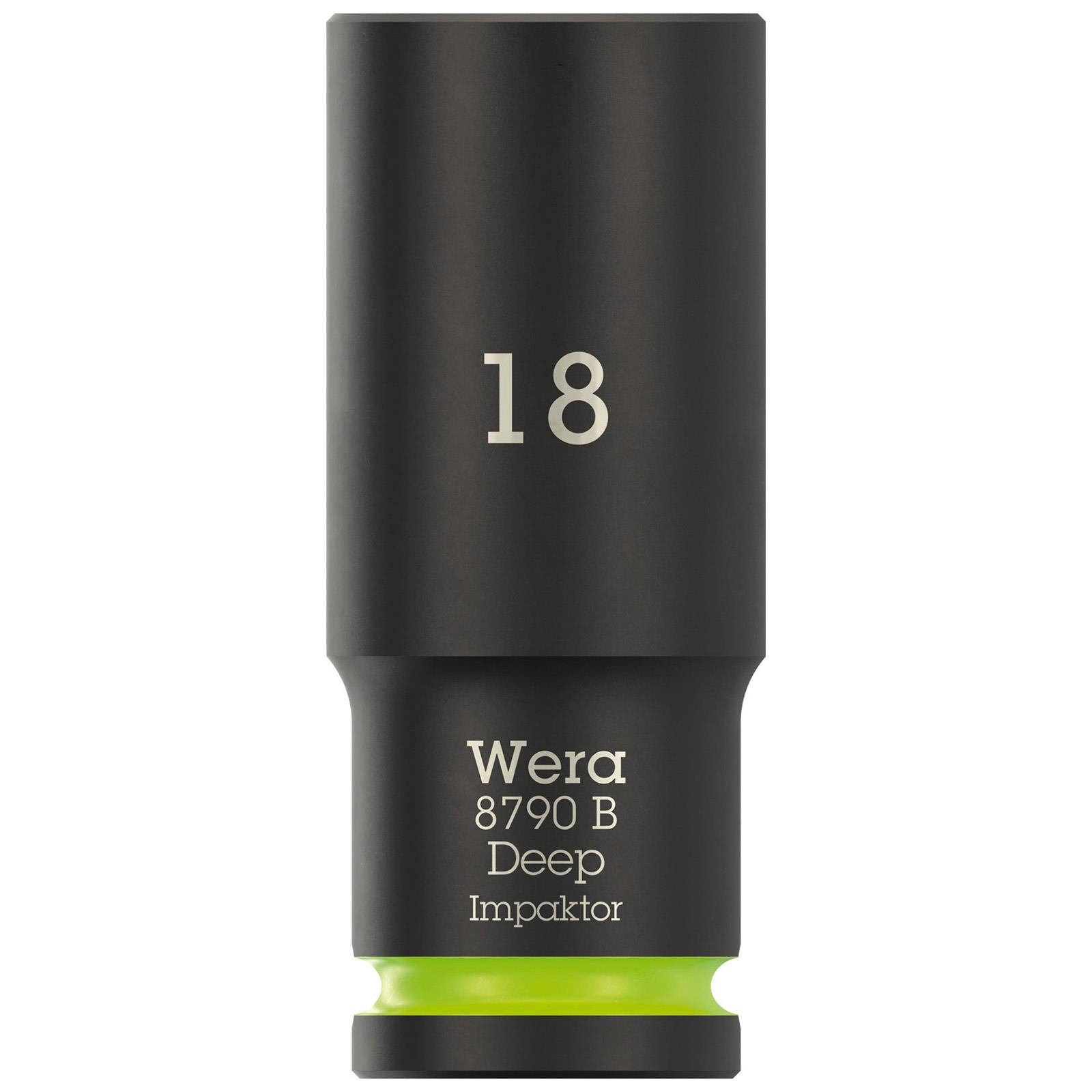 Wera Impact Socket Deep 3/8" Drive 8790 B Impaktor Metric Imperial - Choose Size  White Rose Tools