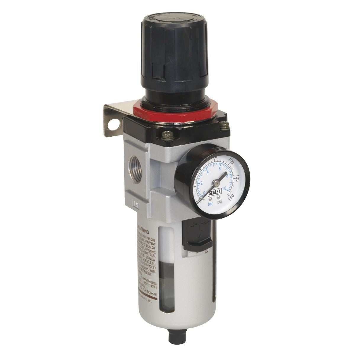 Sealey Air Filter/Regulator - High Flow 