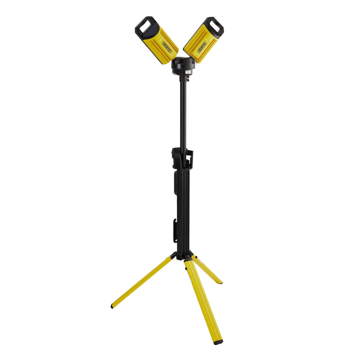 Draper 230V SMD LED Rechargeable Tripod Site Light 50W 5000 Lumens Charging Adaptor Supplied 13885  White Rose Tools