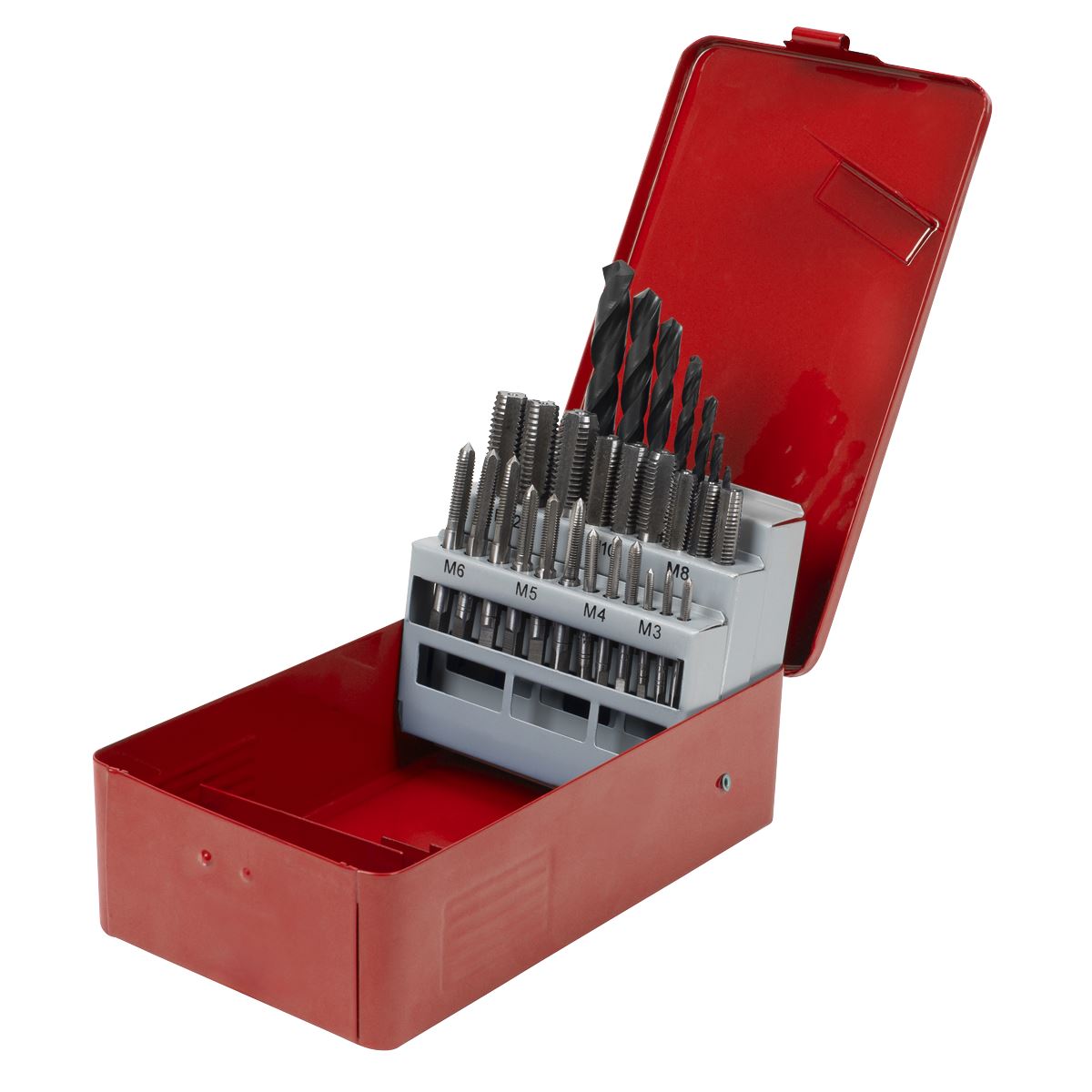Sealey Tap & Drill Bit Set 28pc Metric  White Rose Tools
