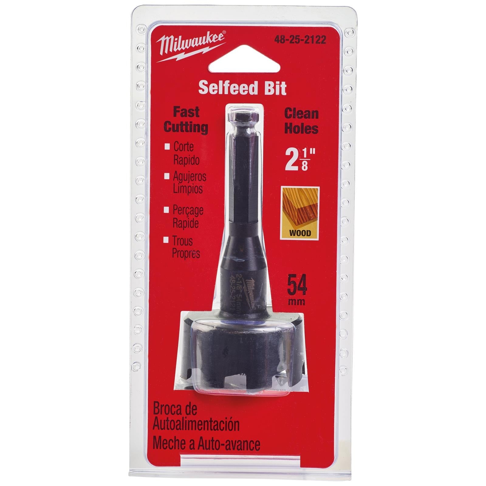Milwaukee Self Feed Forstner Wood Drill Bits 25.4-117mm 