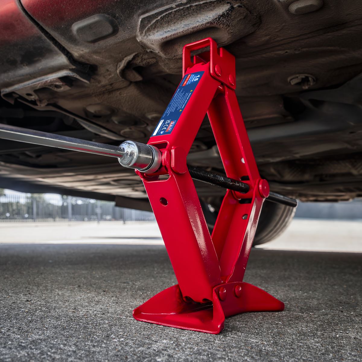 Sealey Heavy-Duty Scissor Jack 1.5 Tonne