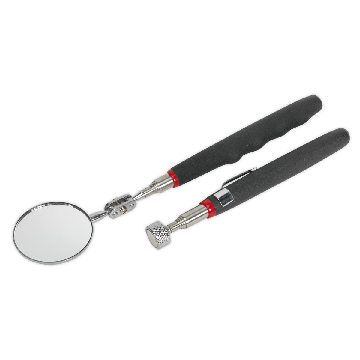 Siegen 2 Piece Inspection Mirror & Pickup Tool Set