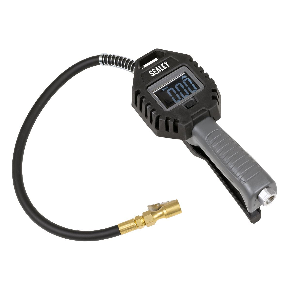 Sealey Digital Tyre Inflator with Clip-On Connector Rechargeable