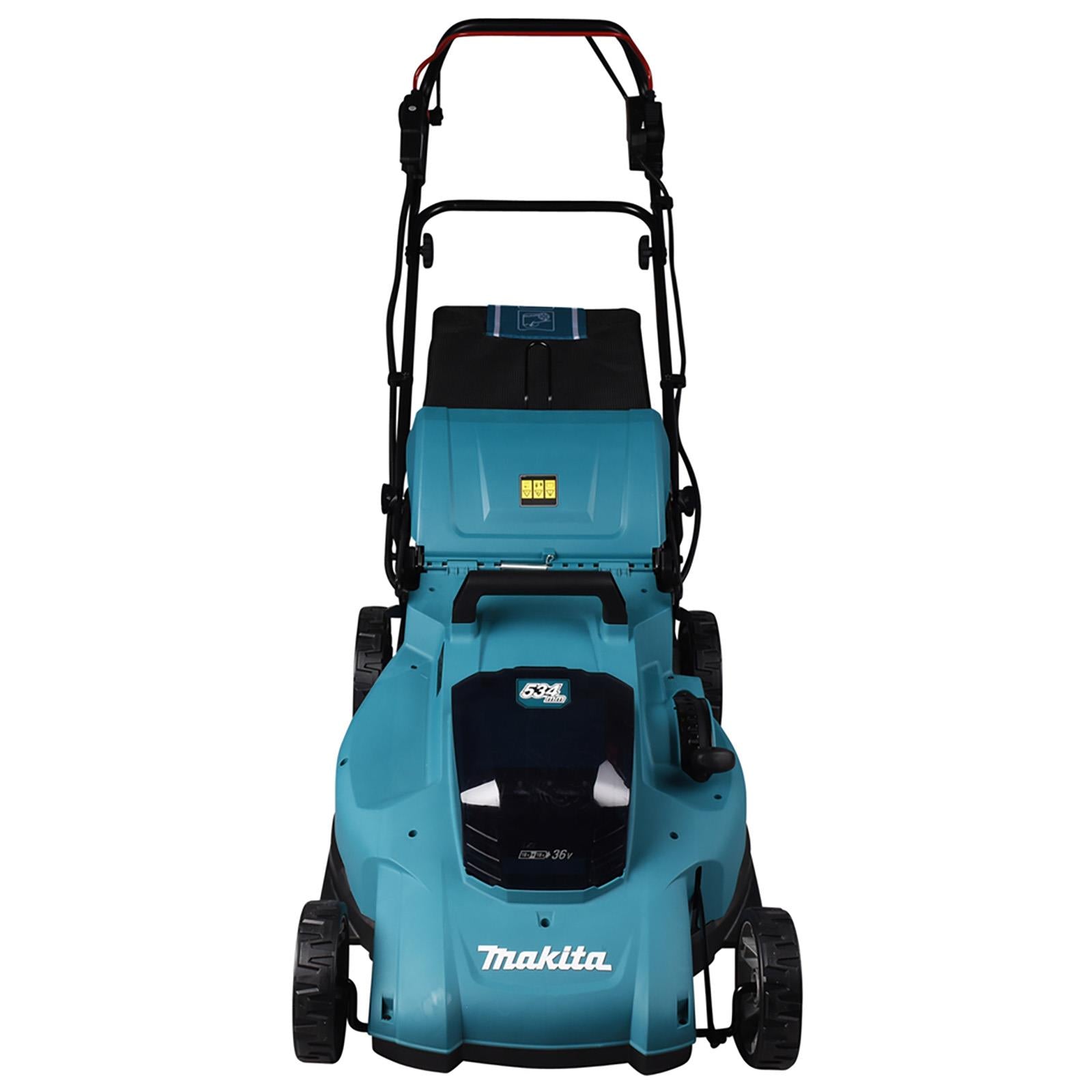 Makita 53cm Lawn Mower Kit Twin 18V LXT Li-ion Cordless Garden Grass Outdoor 2 x 5Ah Battery and Dual Charger DLM539CT2