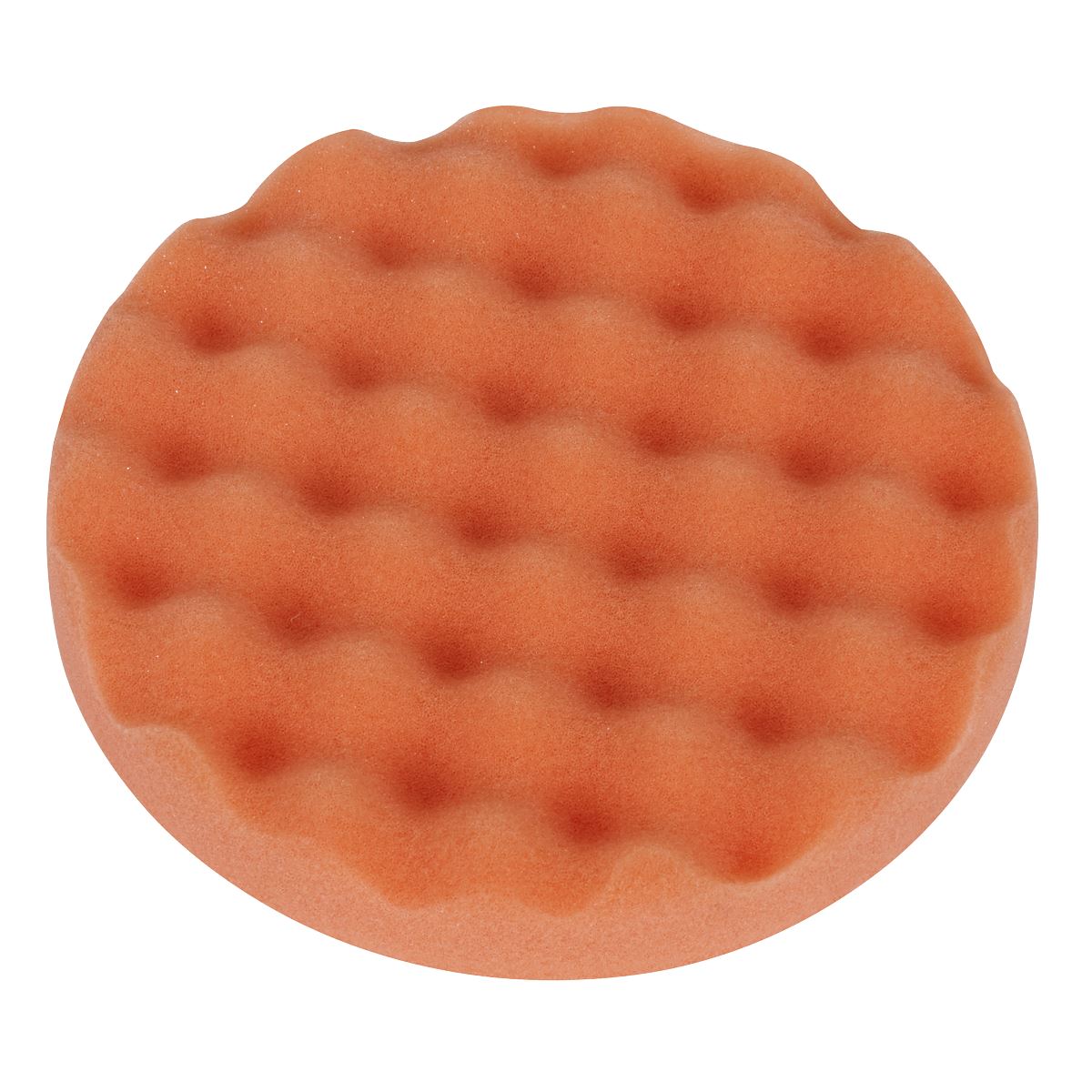 Sealey Buffing & Polishing Foam Head Hook & Loop Ø150 x 25mm Orange/Firm