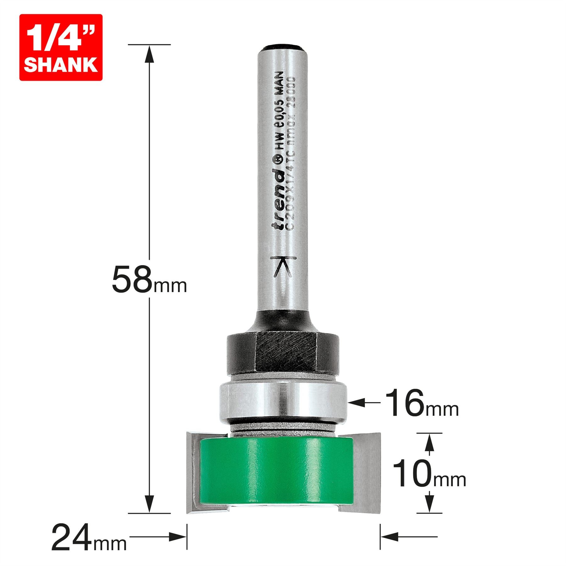 Trend Intumescent Cutter 10mm X 24mm  C209X1/4TC 