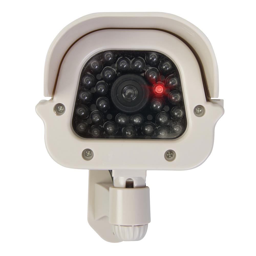 Silverline Solar-Powered Dummy CCTV Camera with LED 614458