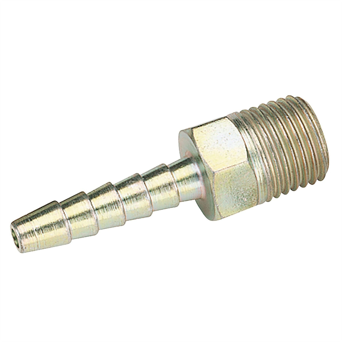 Draper 1/4" BSP Taper 3/16" Bore PCL Male Screw Tailpiece (Sold Loose) 25800  White Rose Tools