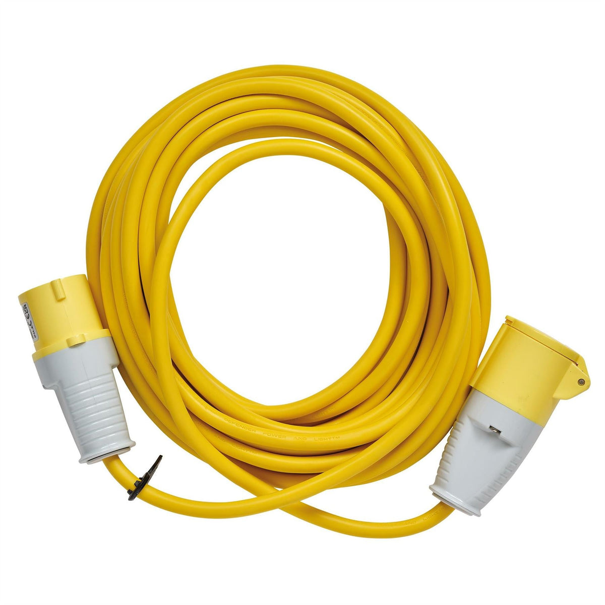 Defender E85123 Arctic Extension Lead Yellow 16A 2.5mm² 10m 35062  White Rose Tools