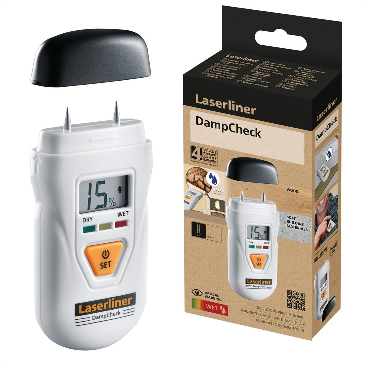 Laserliner 082.003E DampCheck Moisture Measuring Device 31902  White Rose Tools