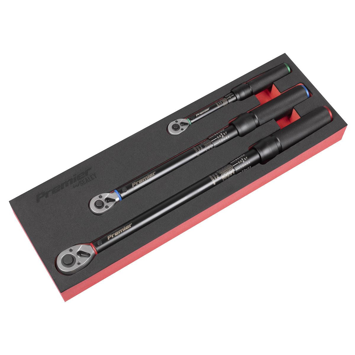 Sealey Premier Black Torque Wrench Micrometer Style 3pc Set – Premier Black  White Rose Tools