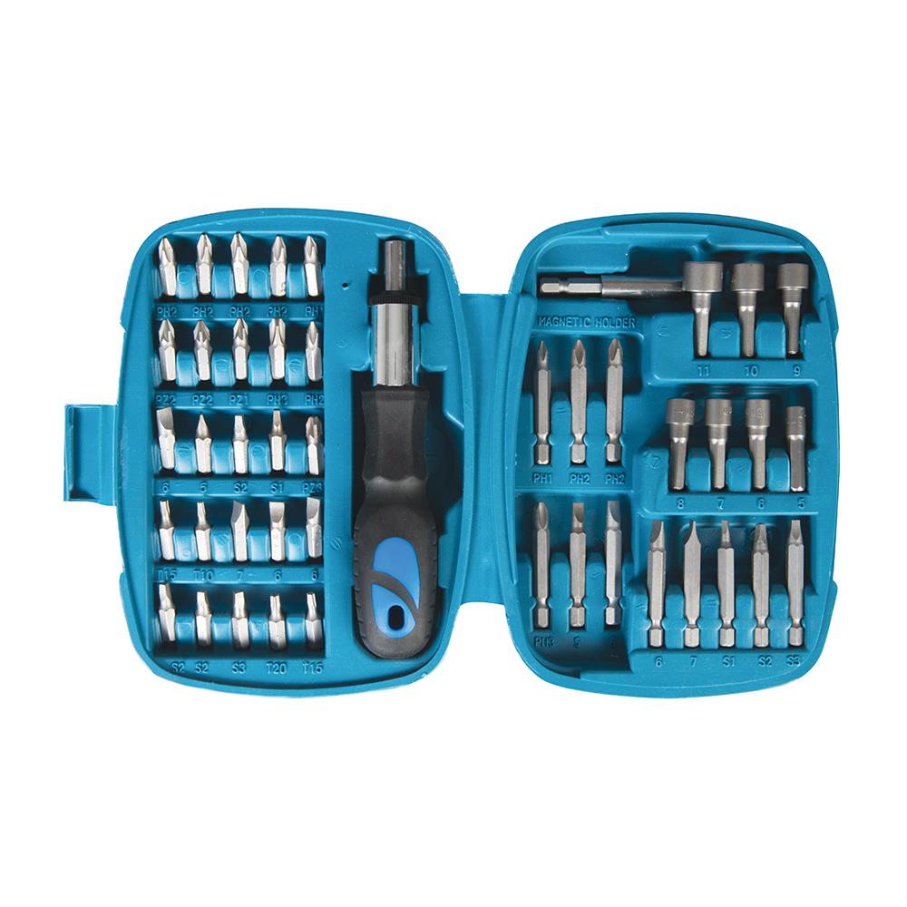 Silverline Ratchet Screwdriver Bit & Socket Set 45pce 427611