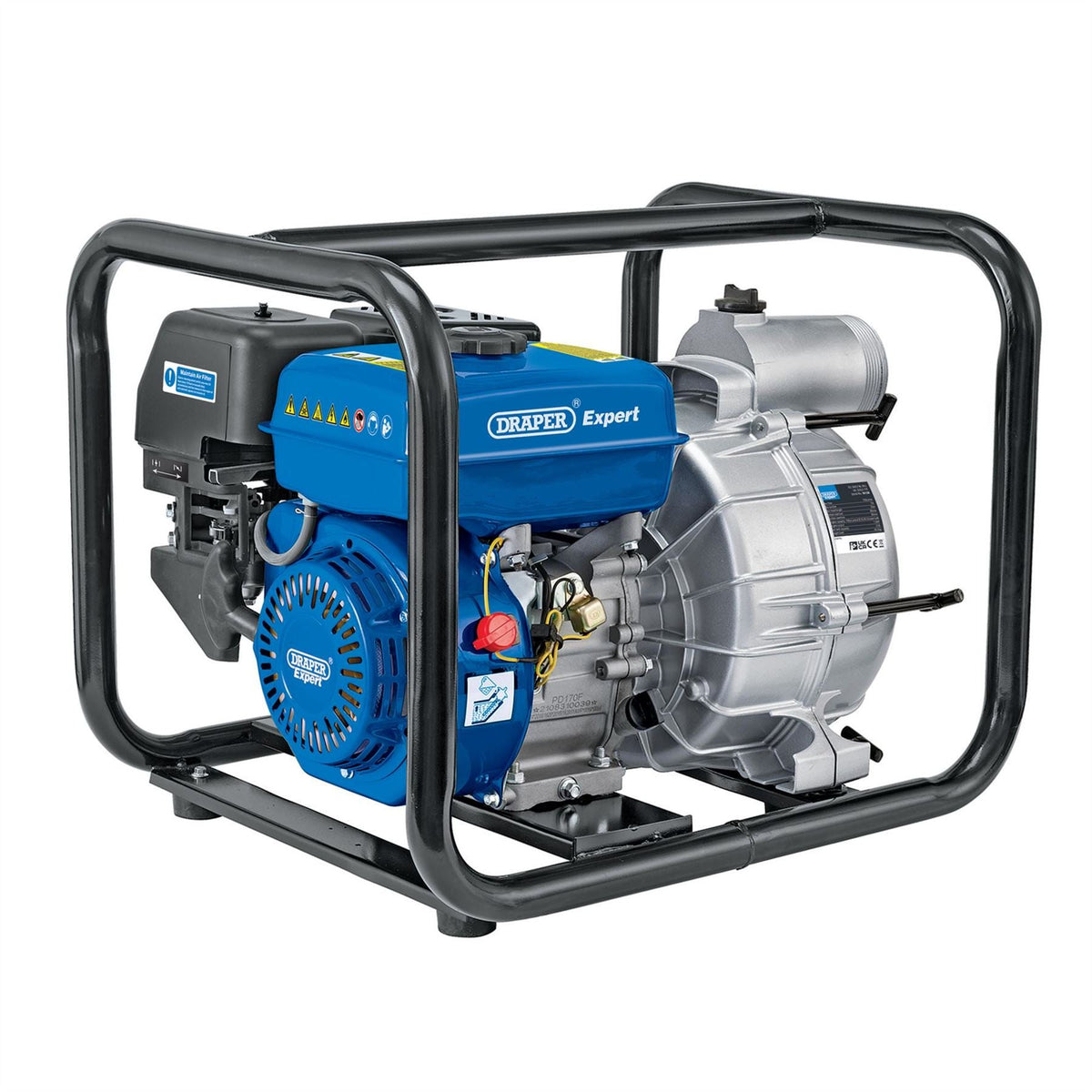 Draper Expert Petrol Trash Water Pump 750L/min 7HP 16128  White Rose Tools