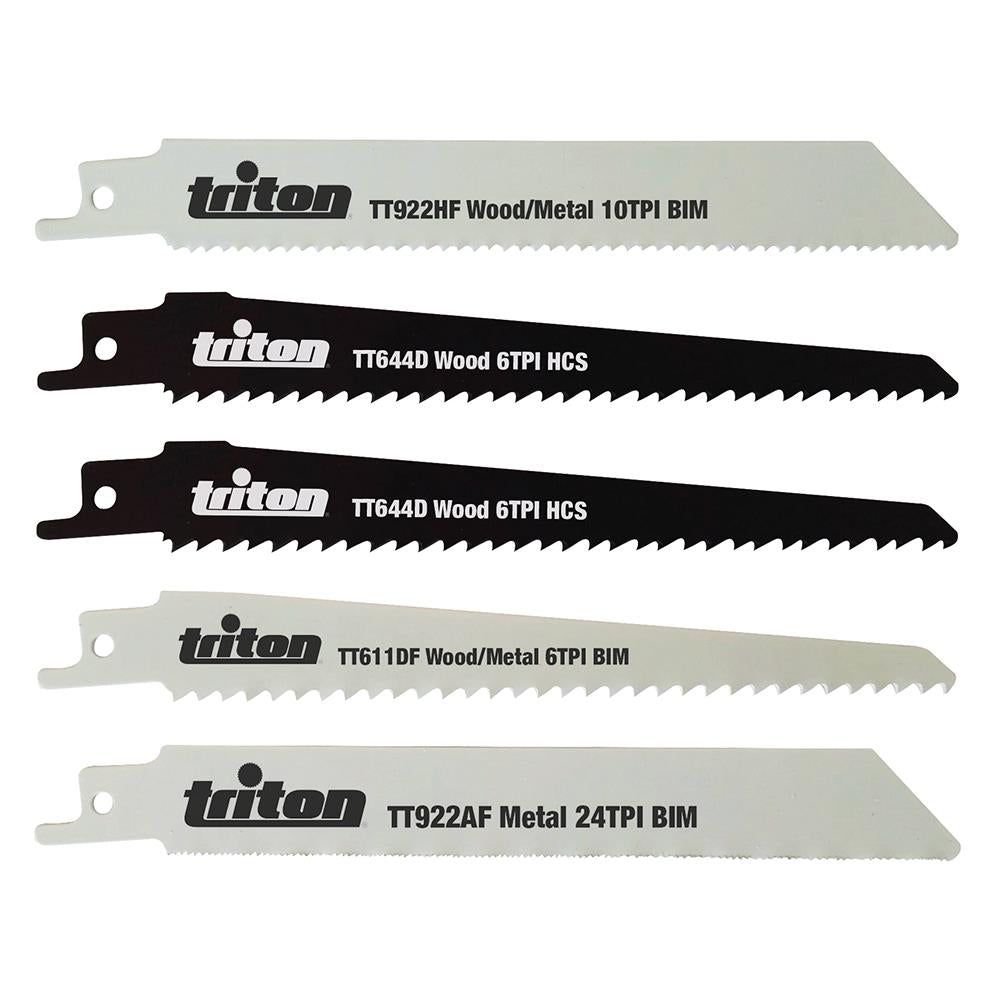 Triton Recip Saw Blade Set 5pce 150mm 954242