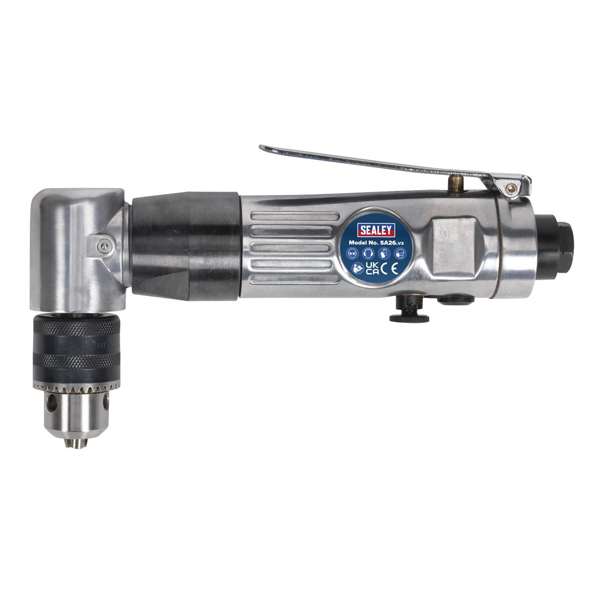 Sealey Air Angle Drill Ø10mm Reversible 