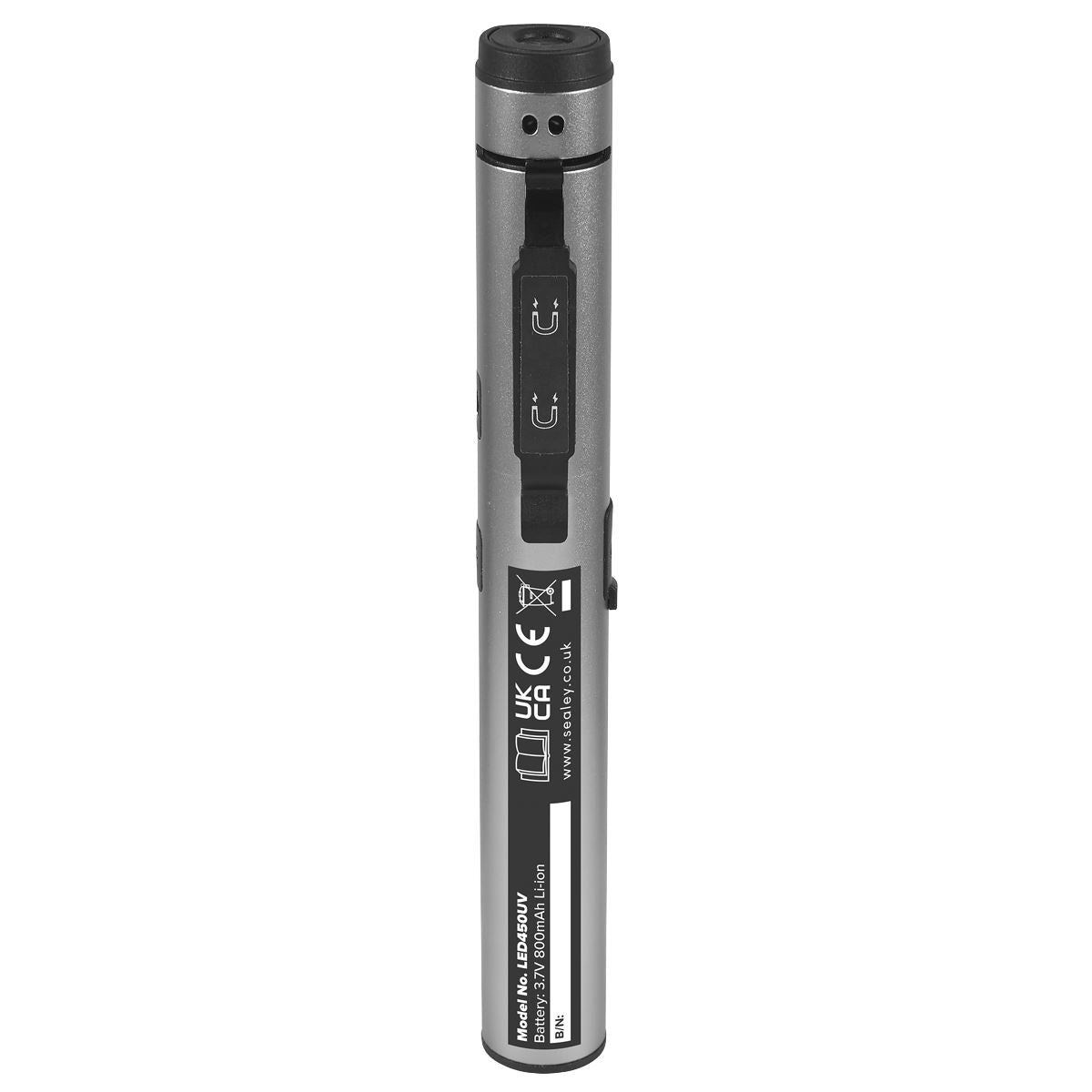 Sealey Penlight Torch with UV 5W COB & 3W SMD LED with Laser Pointer Rechargeable 
