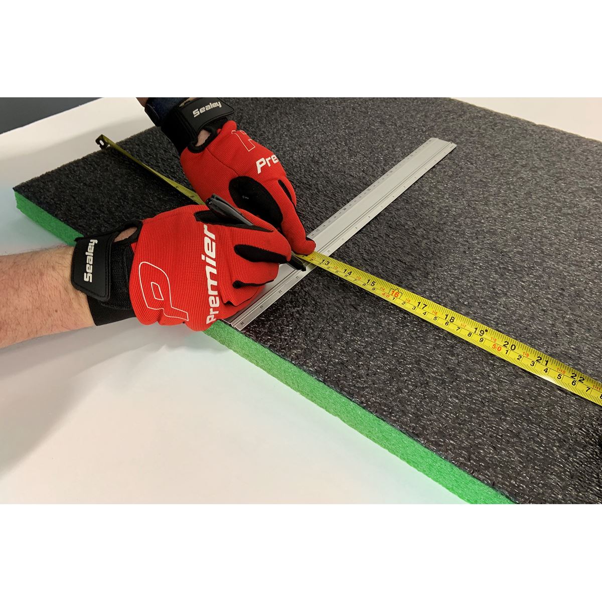 Sealey Easy Peel Shadow Foam® Green/Black 1200 x 550 x 30mm