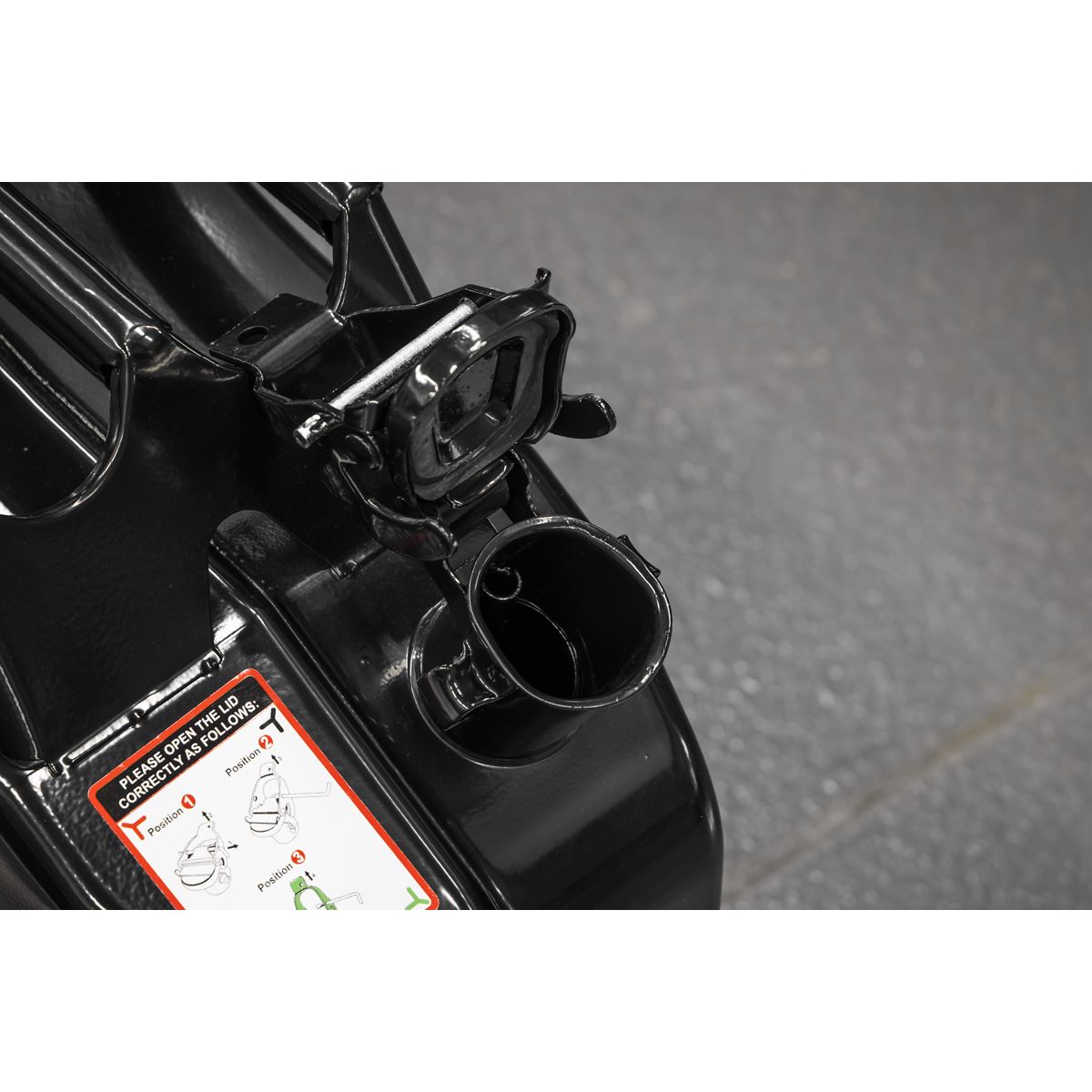 Siegen by Sealey Jerry Can 20L - Black