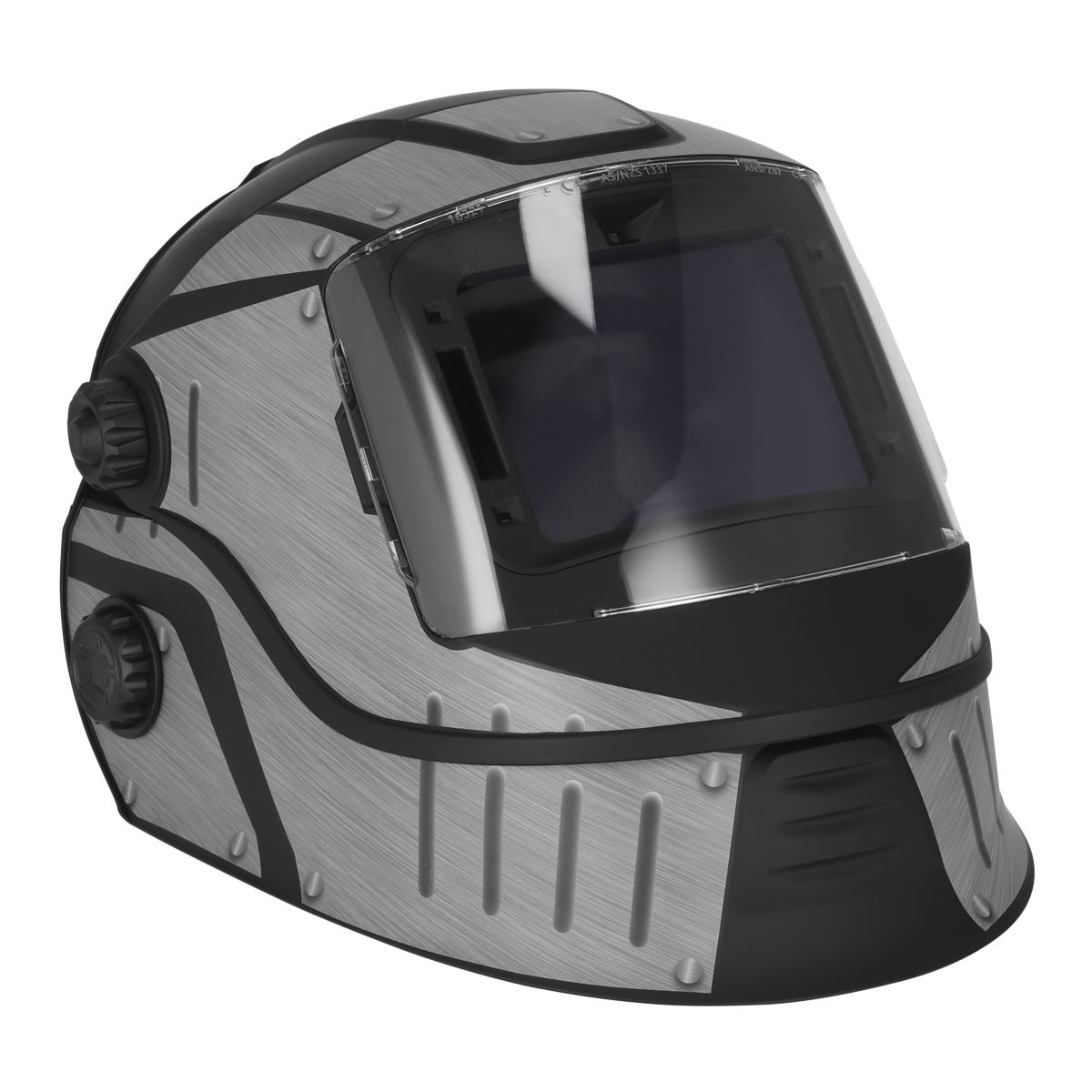 Sealey Flip-Up Welding Helmet Auto Darkening Solar Powered - Shade 9-13  White Rose Tools