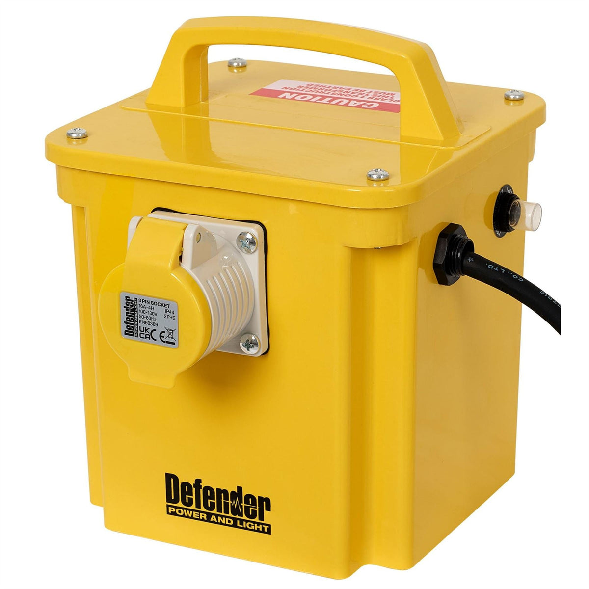 Defender E201512 110V 1.5kVA Transformer 16A 36397  White Rose Tools