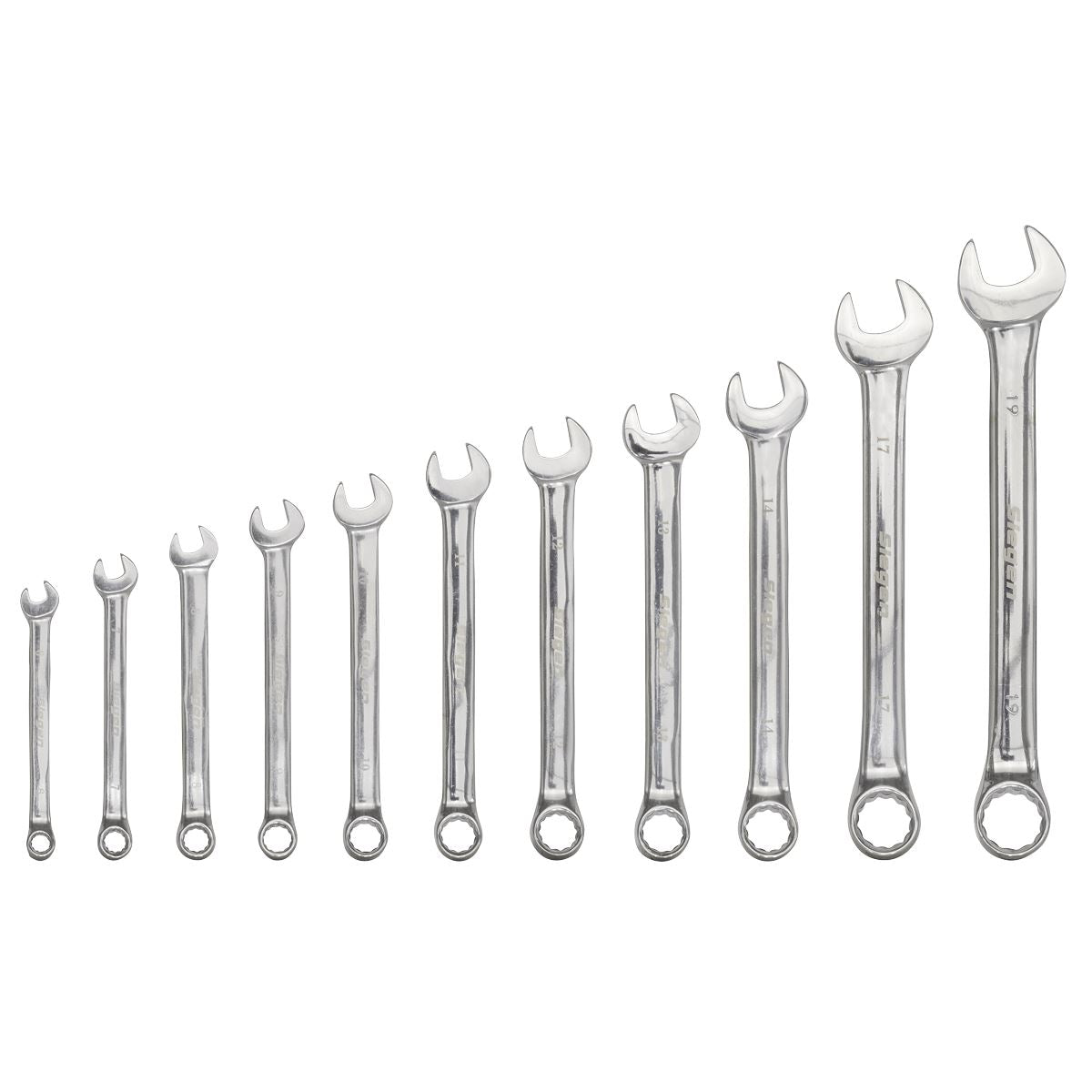 Siegen 11 Piece Metric Combination Spanner Set 6-19mm