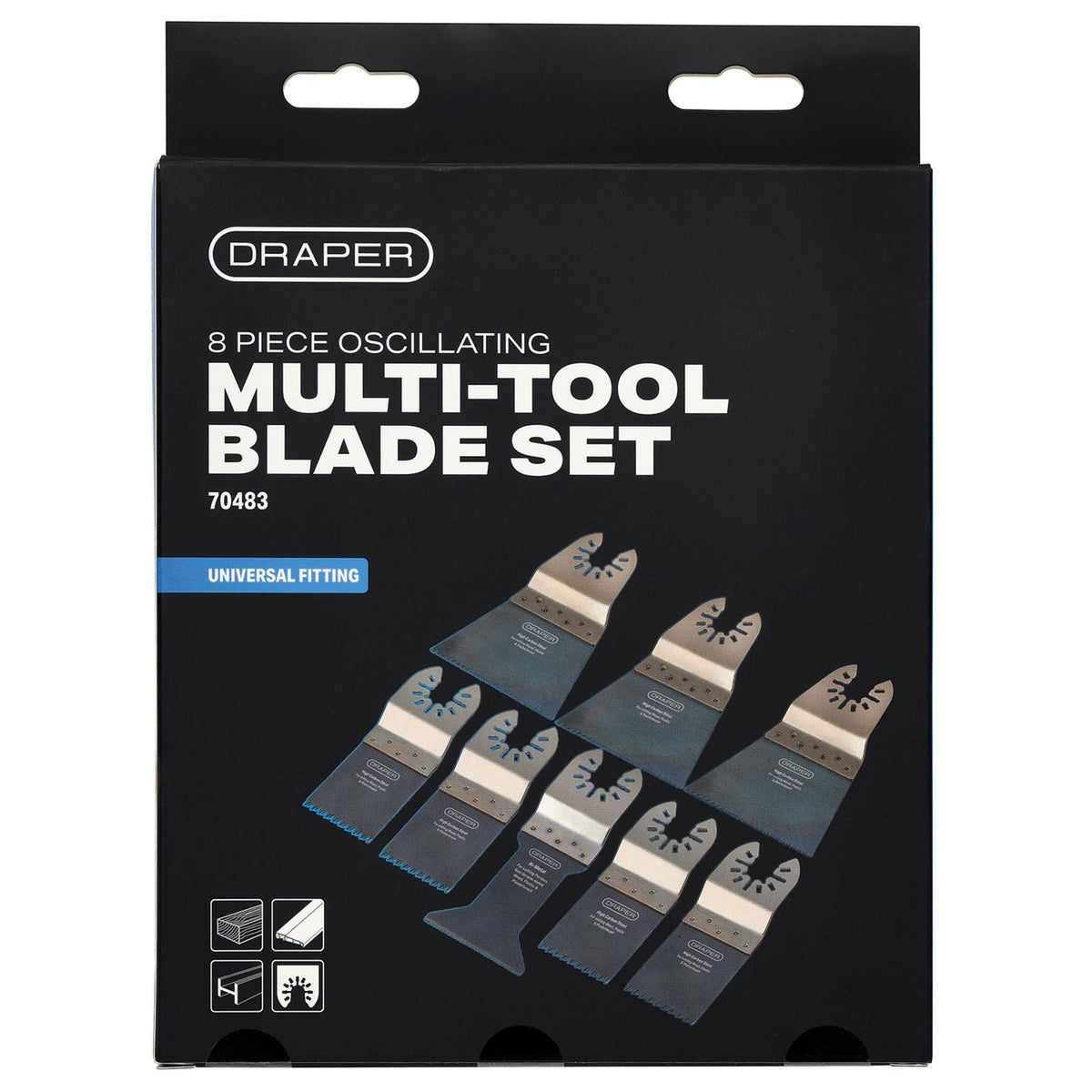 Draper Oscillating Multi-Tool Blade Set (8 Piece) 70483  White Rose Tools