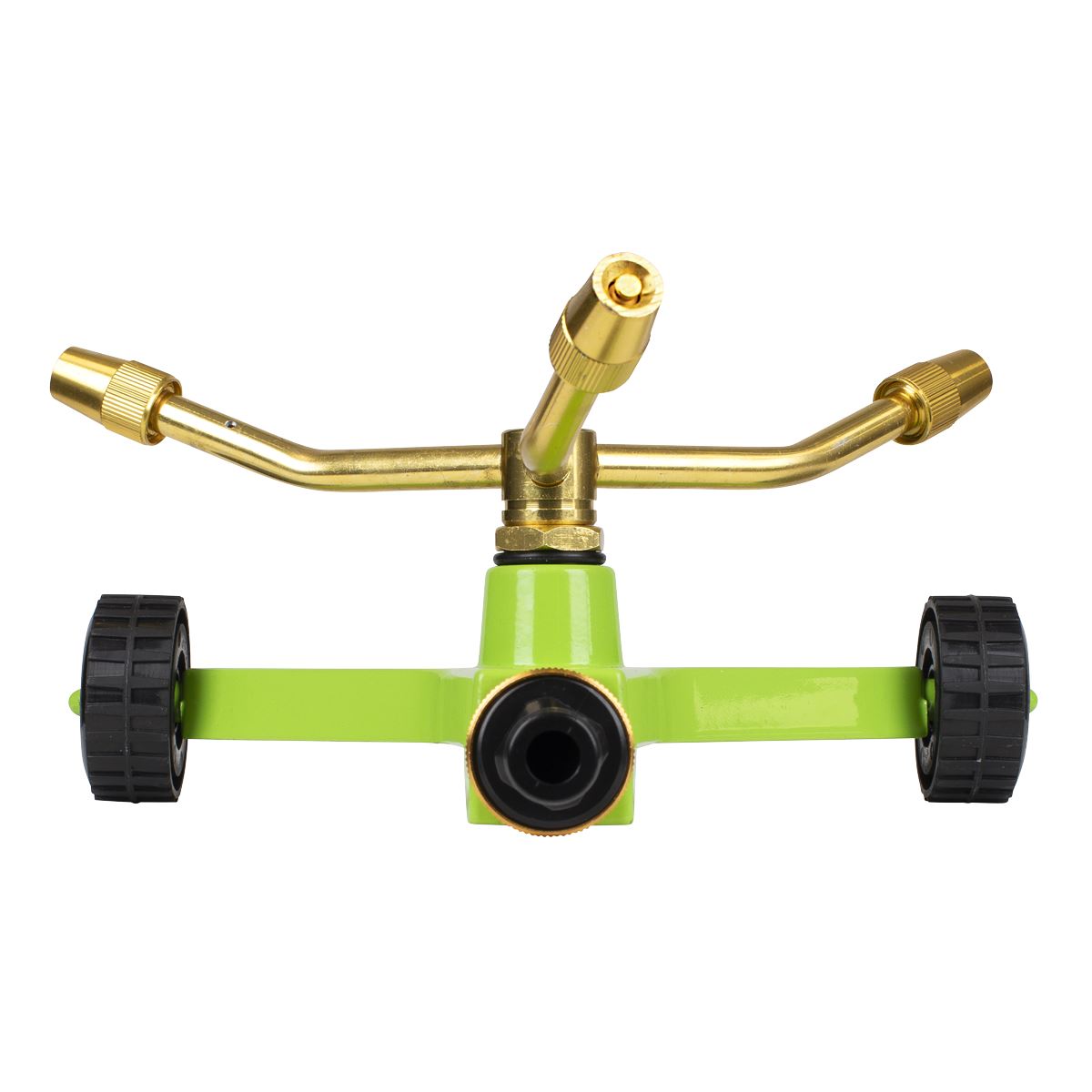 Sealey 3-Arm Brass Sprinkler with Metal Wheeled Base  White Rose Tools