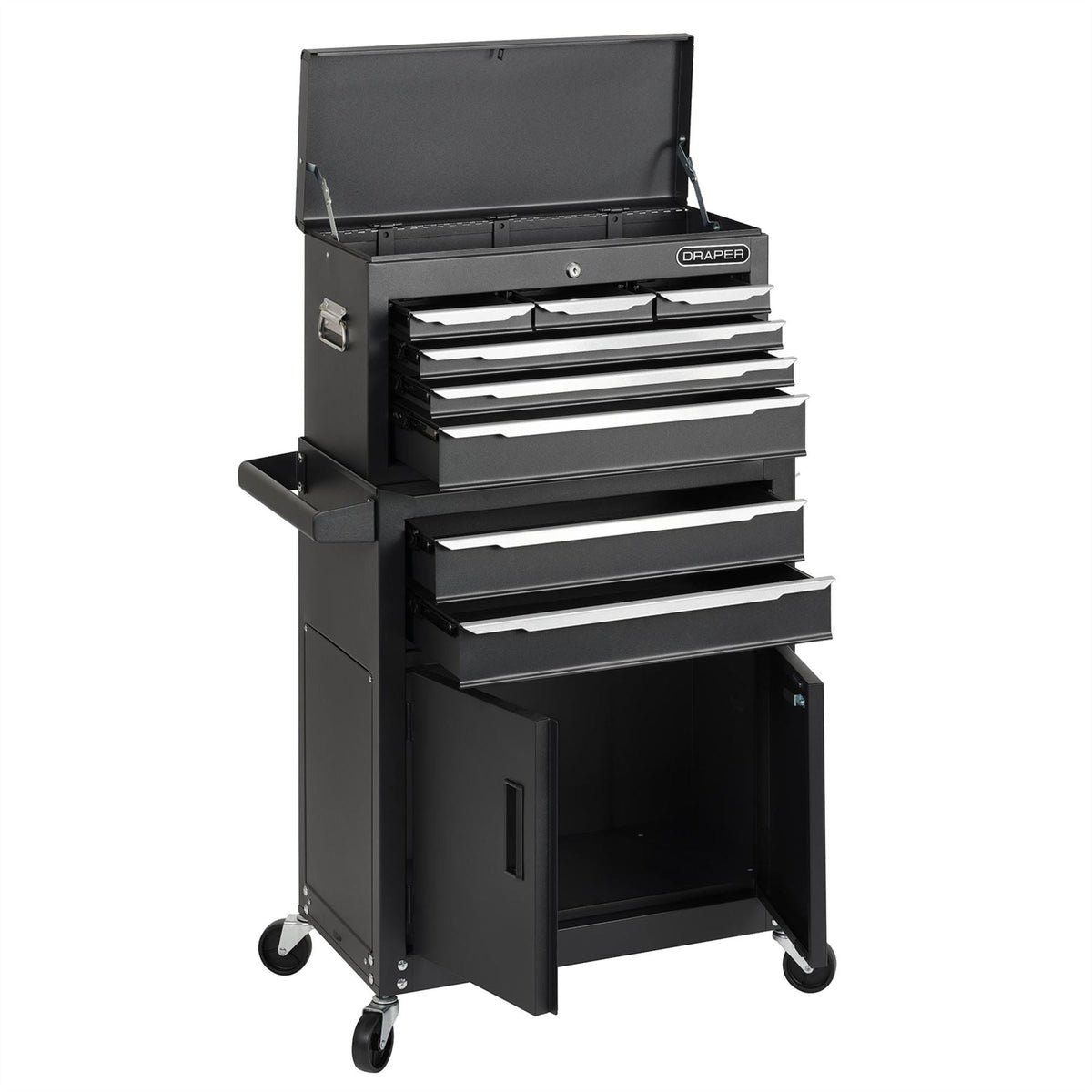 Draper Combined Roller Cabinet and Tool Chest 8 Drawer 24" 30681  White Rose Tools