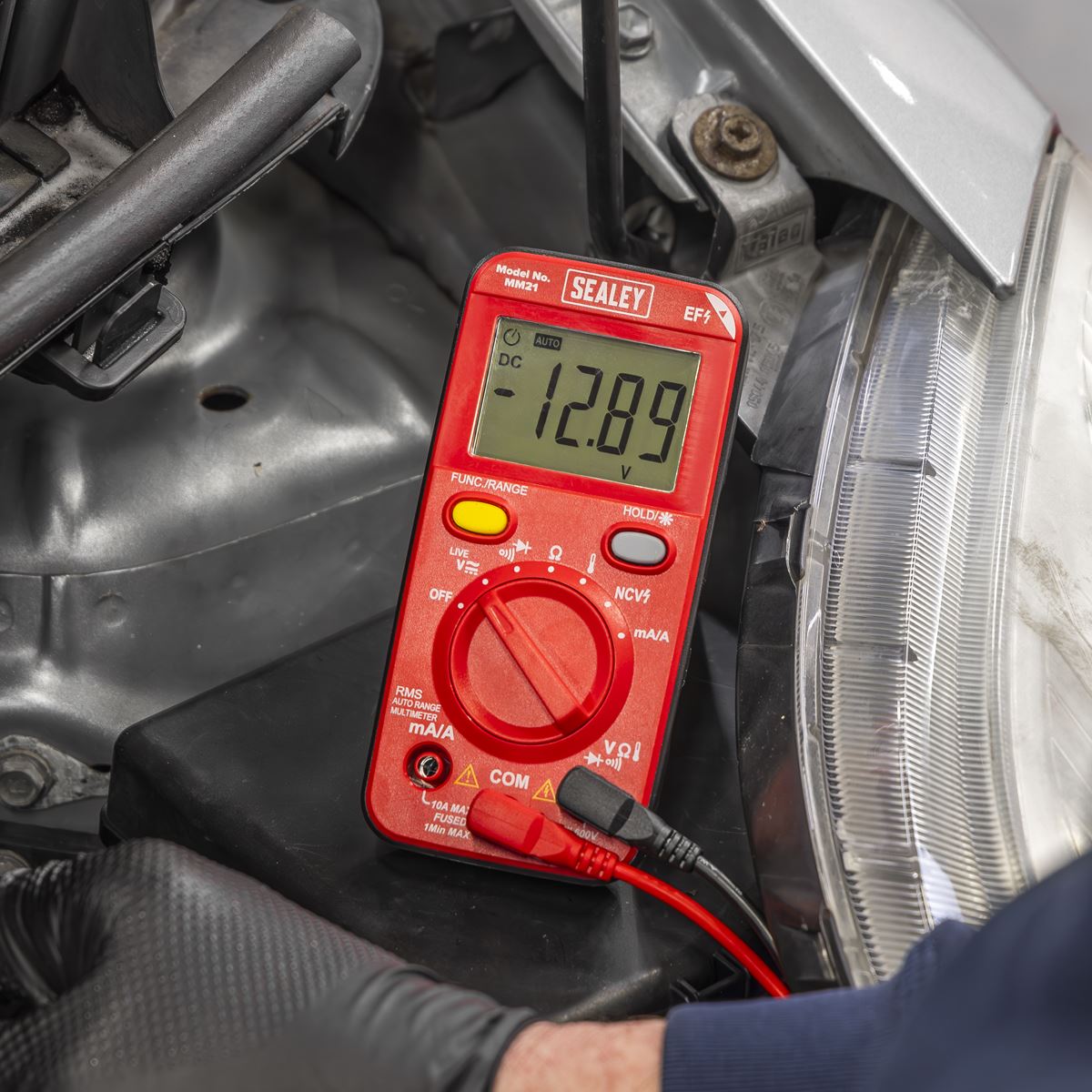 Sealey 10-Function Professional Auto-Ranging Digital Multimeter  White Rose Tools