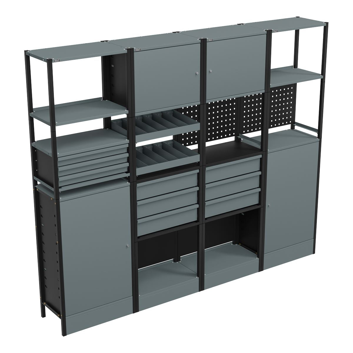 Sealey Modular Racking System Combo 2.32m  White Rose Tools