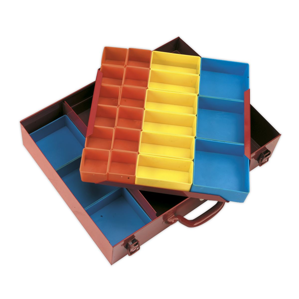 Sealey Metal Case 2-Layer with 27 Storage Bins 