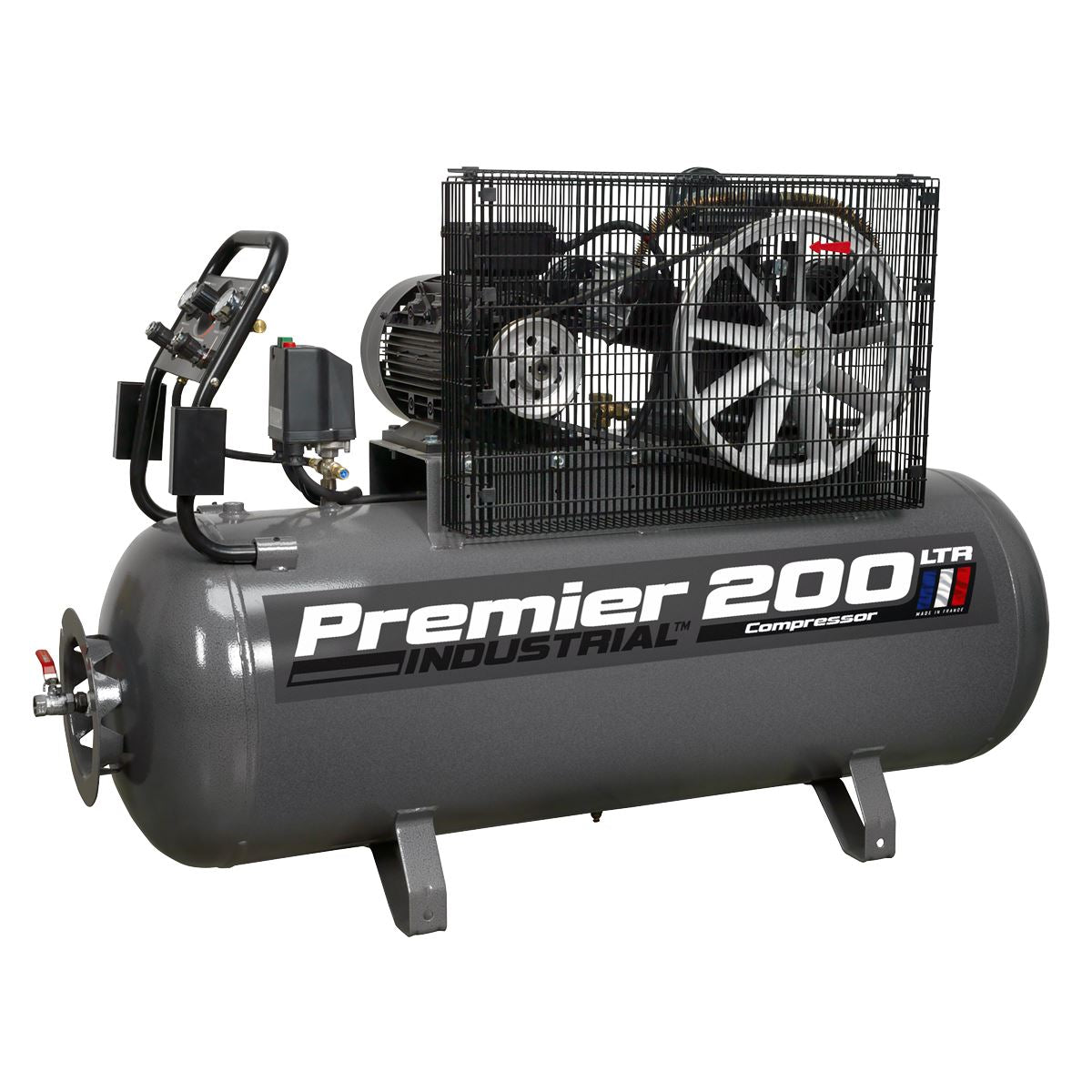 Sealey Premier 200L Belt Drive Air Compressor 5.5hp 3ph