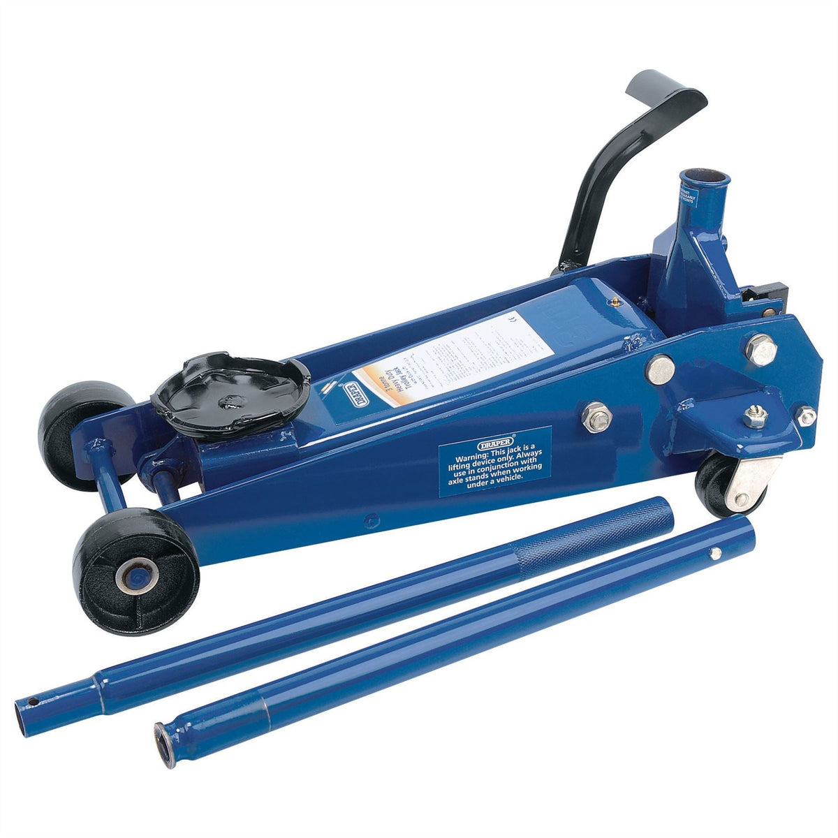 Draper 'Quick Lift' Trolley Jack 3 Tonne 30612  White Rose Tools