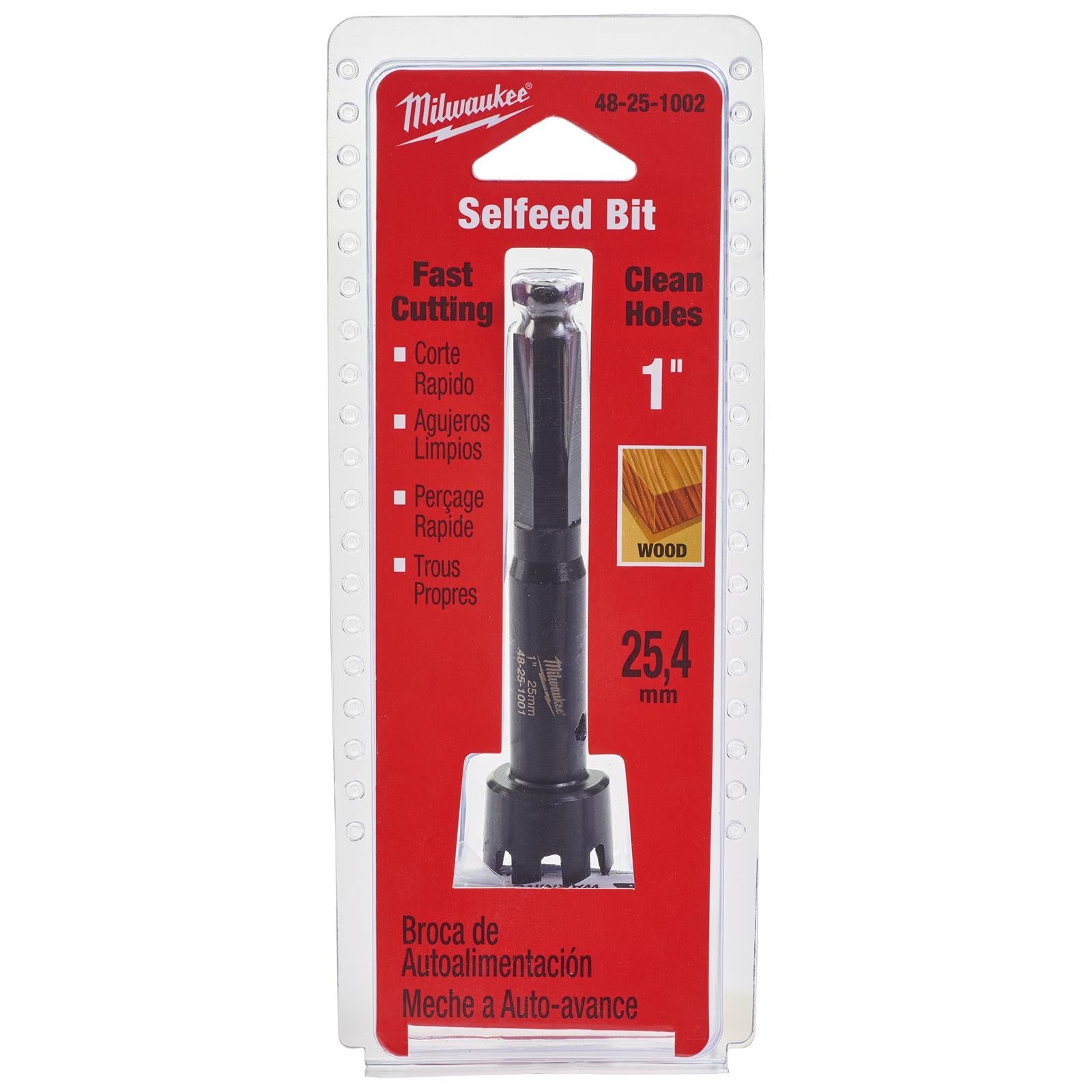 Milwaukee Self Feed Forstner Wood Drill Bits 25.4-117mm 