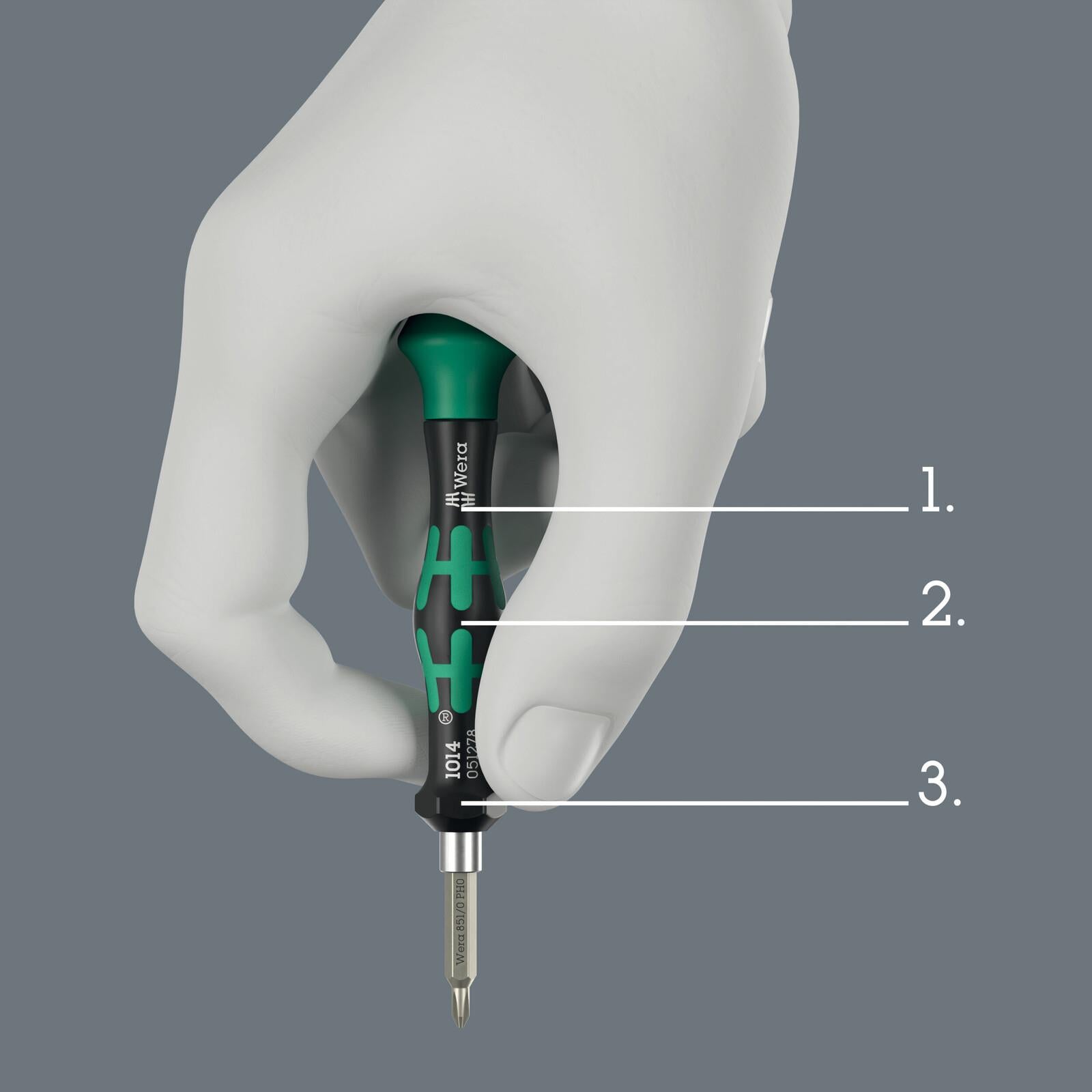Wera Precision Screwdriver Bit Set with Handle Tool Check Modular Micro 1 21 Pieces  White Rose Tools