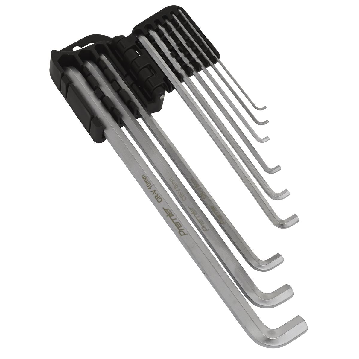 Sealey Premier 9 Piece Extra Long Stubby Element Hex Key Set 1.5-10mm Safe Storage