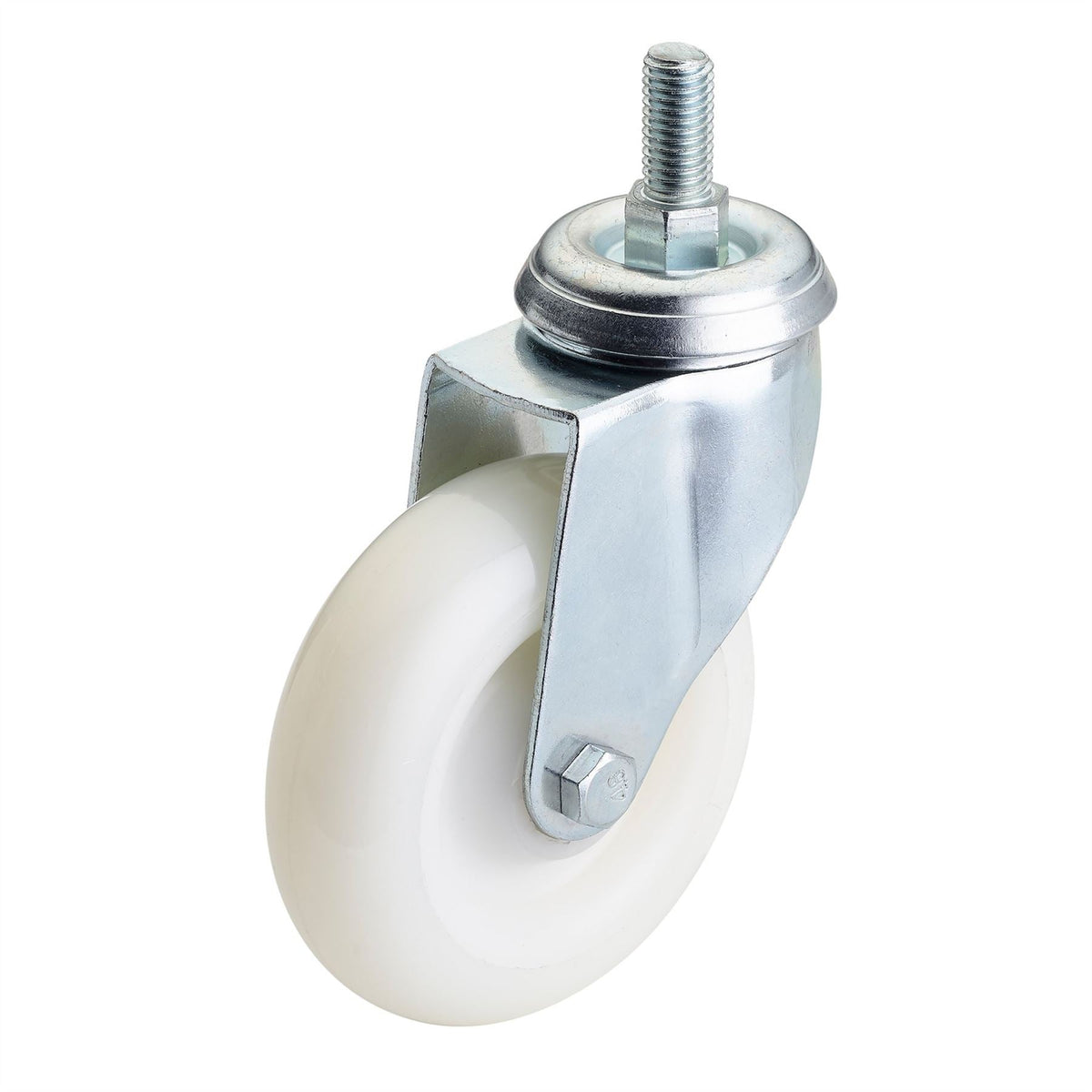 Draper Swivel Bolt Fixing Nylon Wheel 100mm Diameter S.W.L. 125kg 65505  White Rose Tools