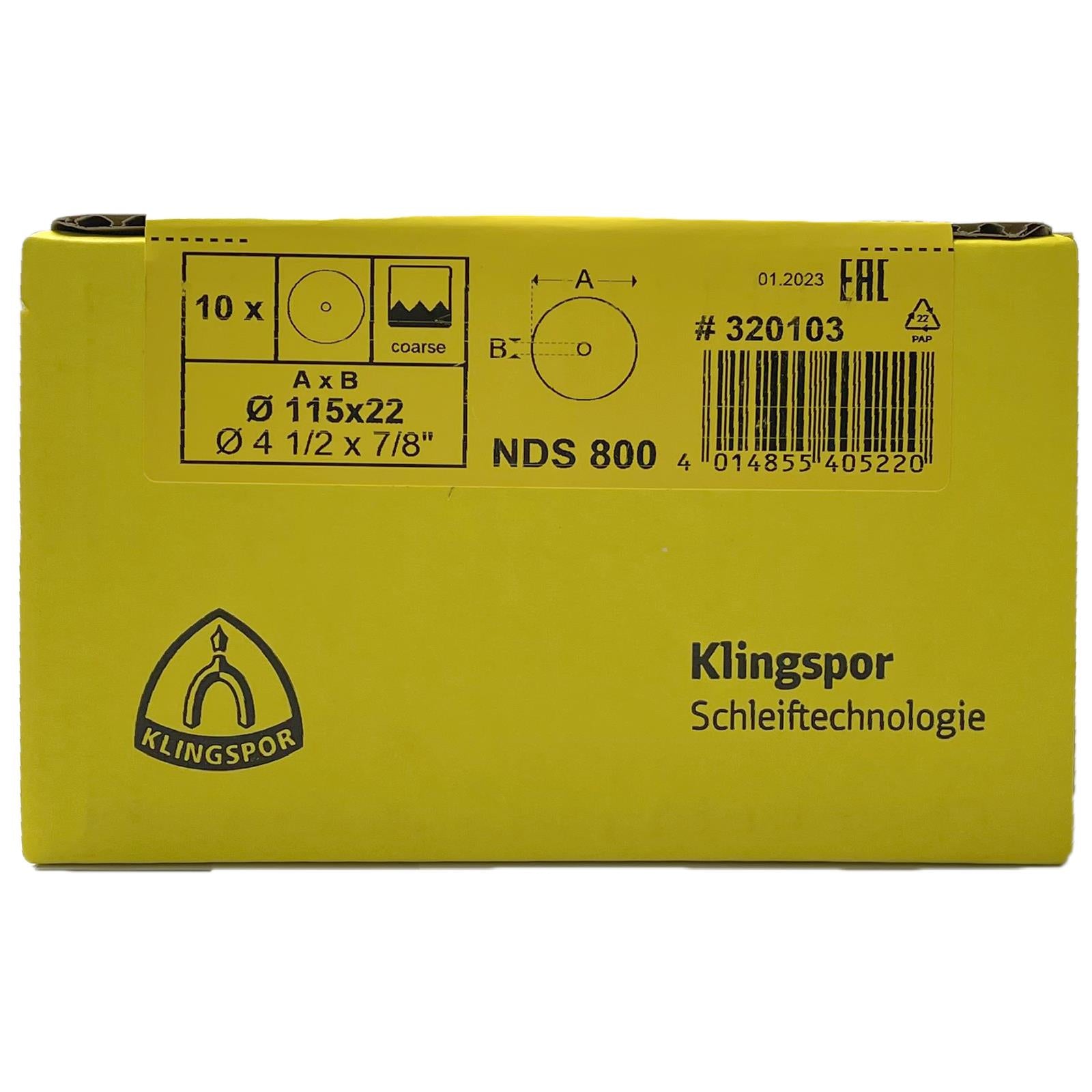Klingspor Non Woven Web Discs for Metals Stainless Steel Like Scotch Brite 115mm 