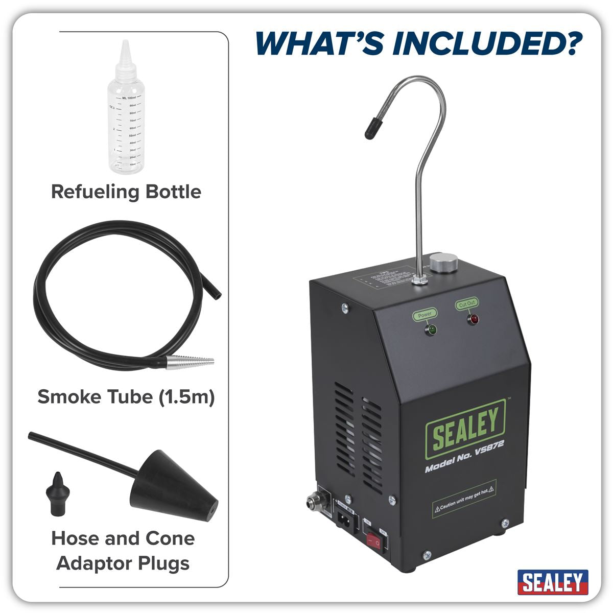 Sealey Leak Detector Smoke Diagnostic Tool  White Rose Tools