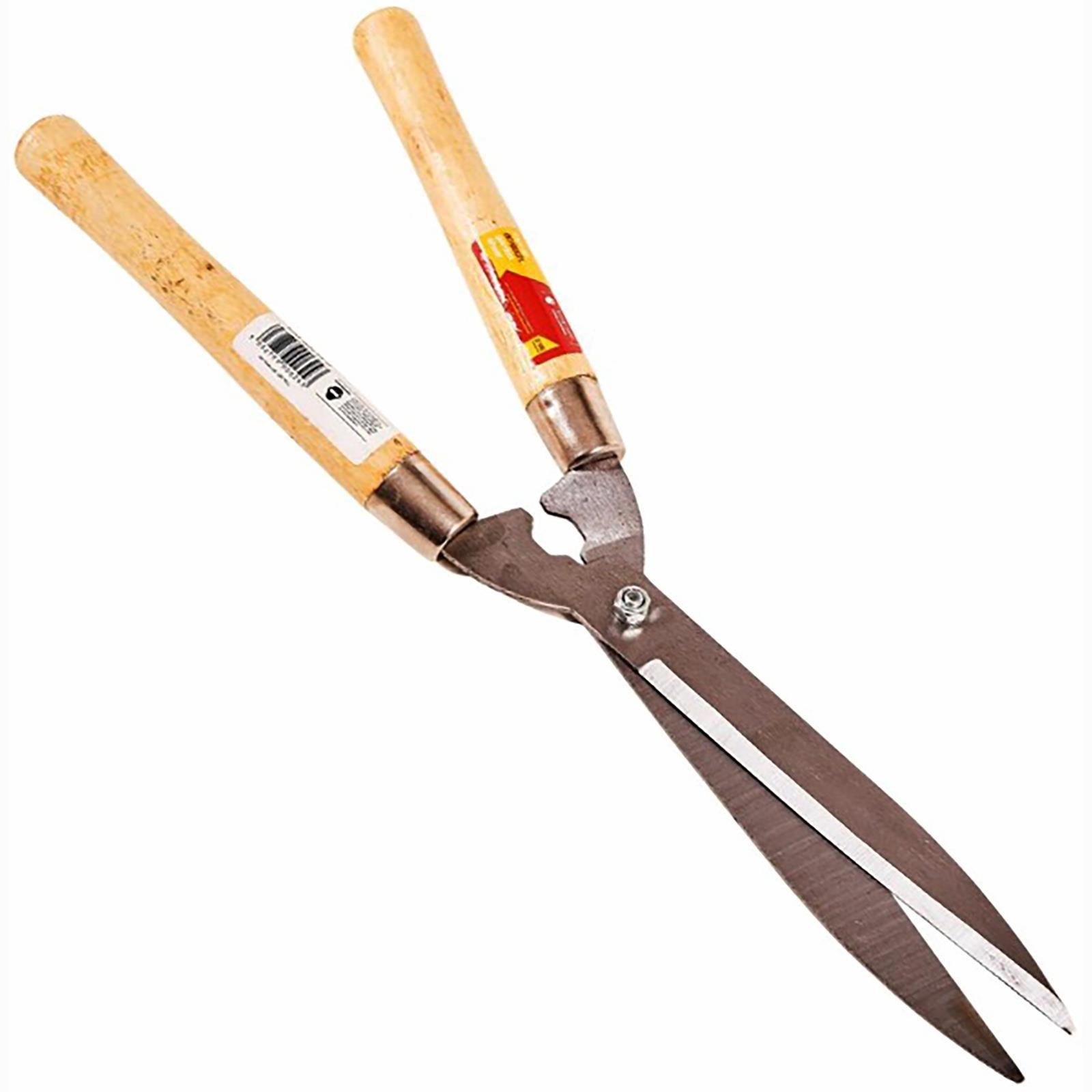 Amtech Garden Shears Wooden Handles Hedges Shrubs Bushes Carbon Steel