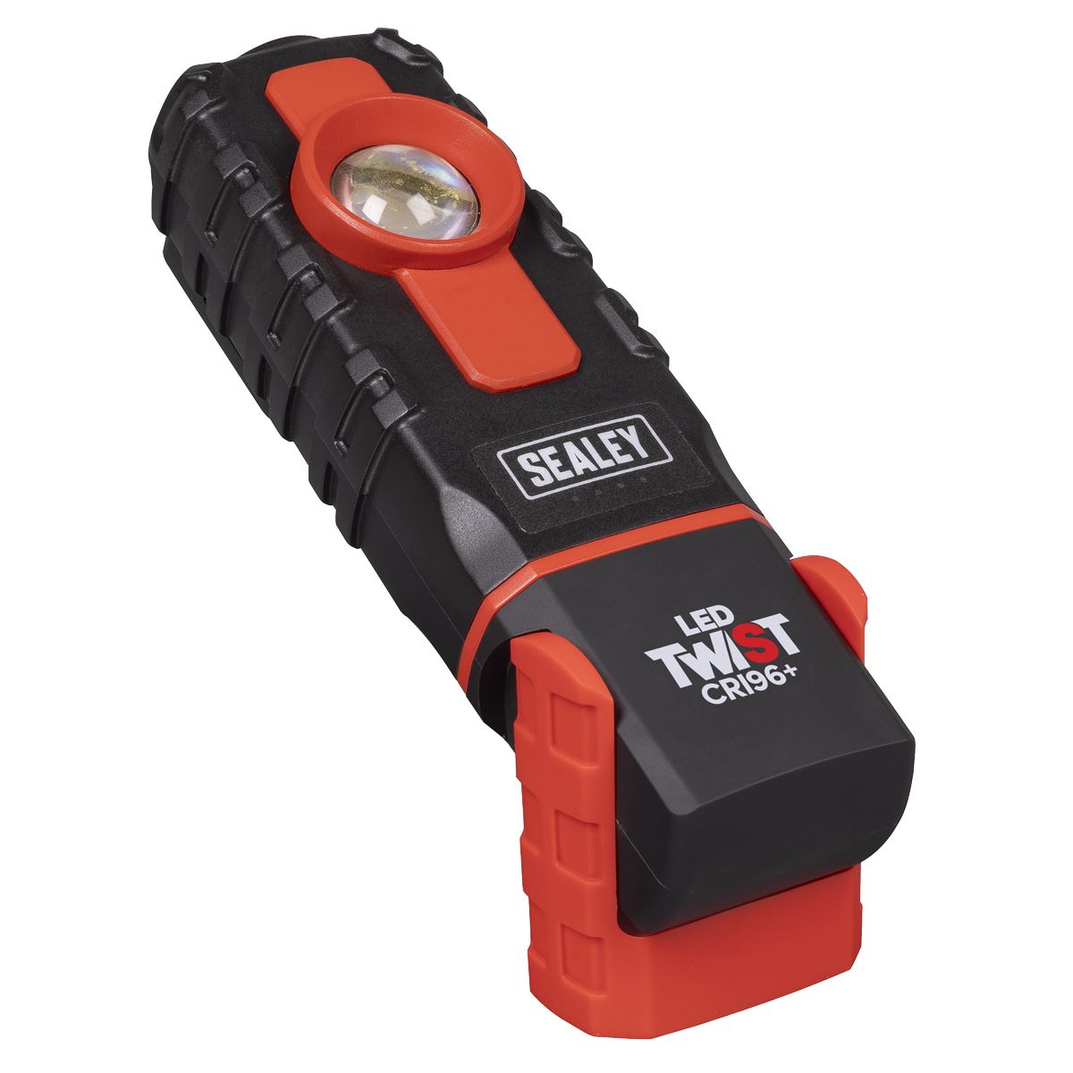 Sealey LED Twist Rechargeable Inspection Light 6W COB LED & 1W SMD LED Colour Match CRI 96+  White Rose Tools