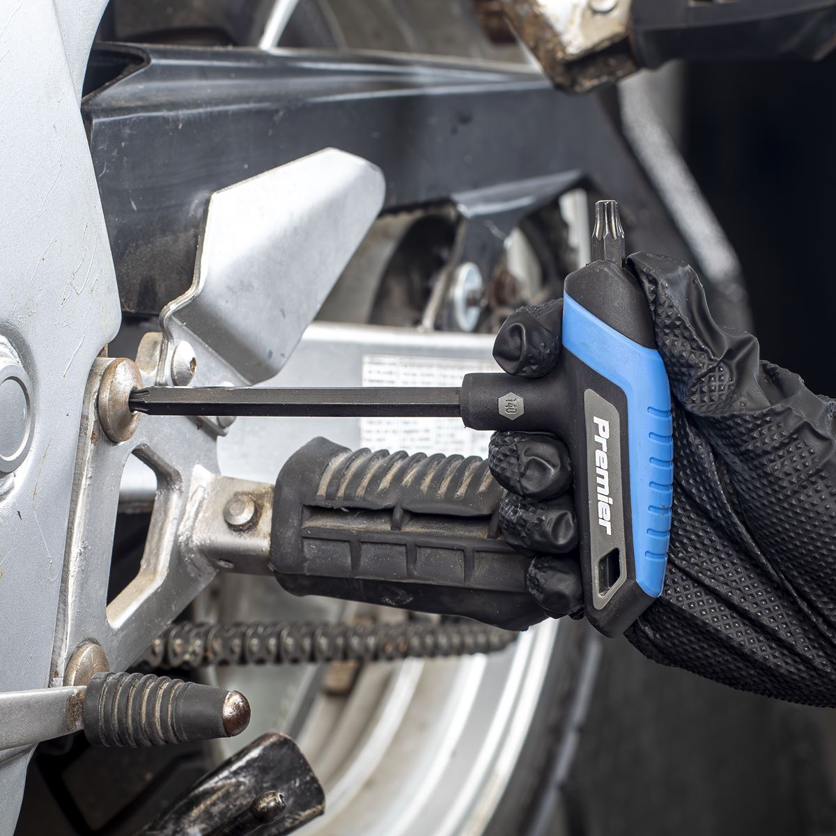 Sealey Premier T-Handle Hex & TRX-Star* Key Set 14pc  White Rose Tools