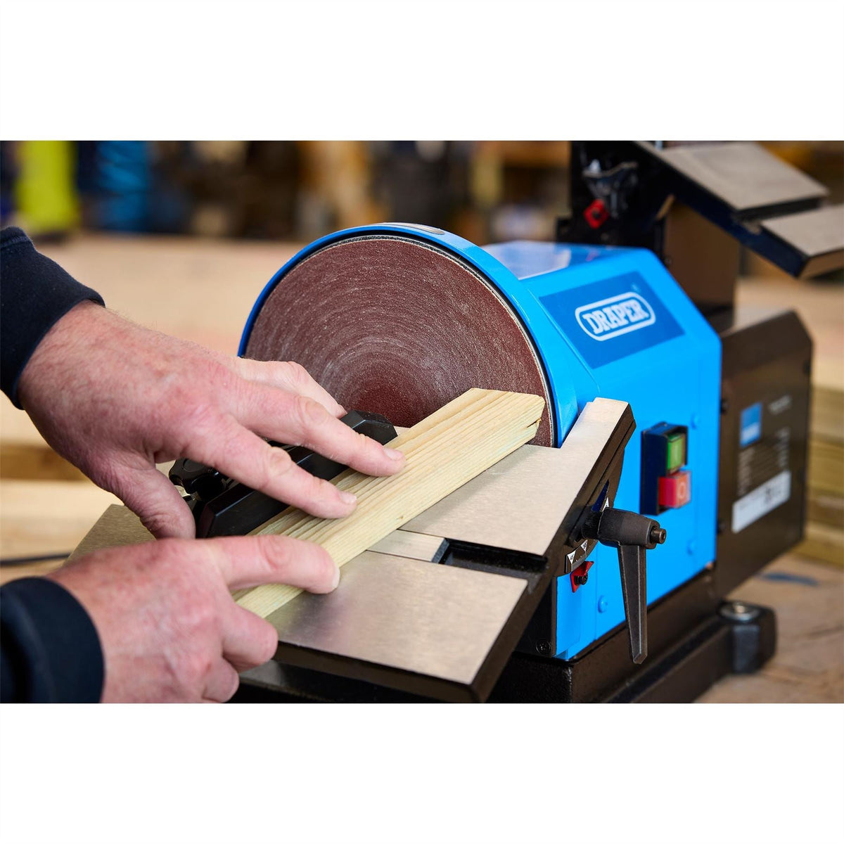 Draper 230V Disc Sander 500W 200mm 98525  White Rose Tools