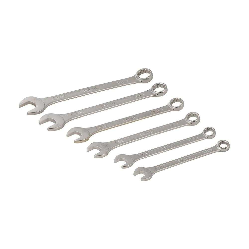 Silverline Combination Spanner Set 6pce 3/8" - 11/16" AF SP20